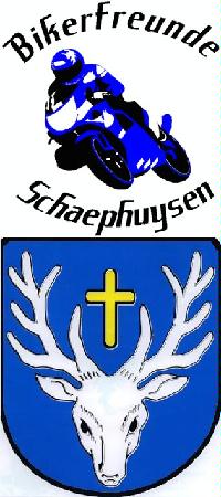 Wappen der Bikerfreunde Schaephuysen und Wappen von Schaephuysen